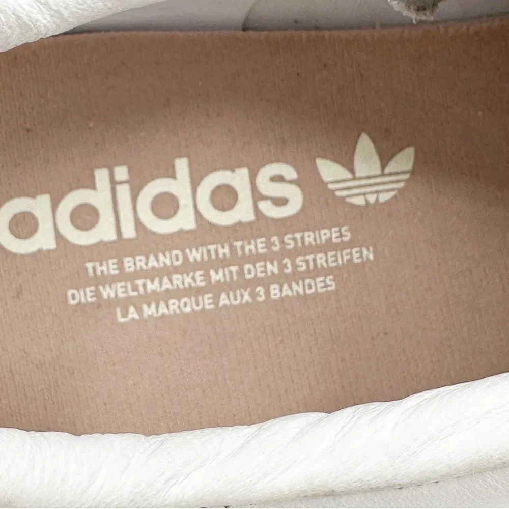 Adidas Women's Everyn White‎ Leather Perforated Platform Sneakers White 6M